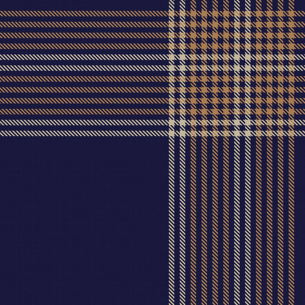 Azul Glen Xadrez texturizado padrão sem costura adequado para têxteis e gráficos de moda
 - Vetor, Imagem