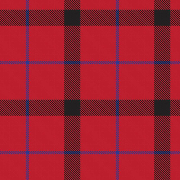 Red Navy Glen Plaid textured seamless pattern suitable for fashion textiles and graphics - Vector, Image