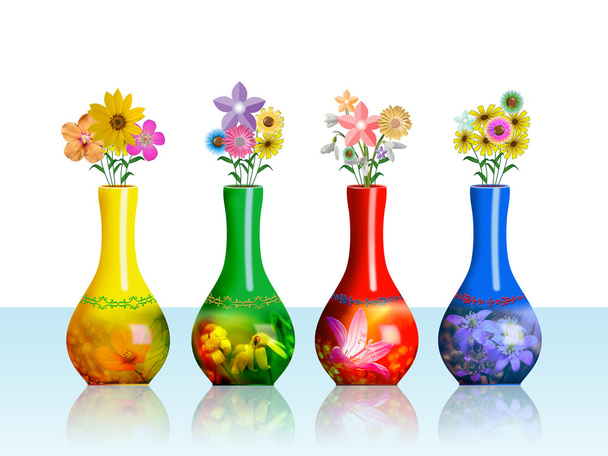 Коллекция ваз для цветов
 - Фото, изображение