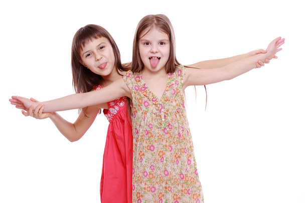Children wearing summer dresses - Foto, afbeelding