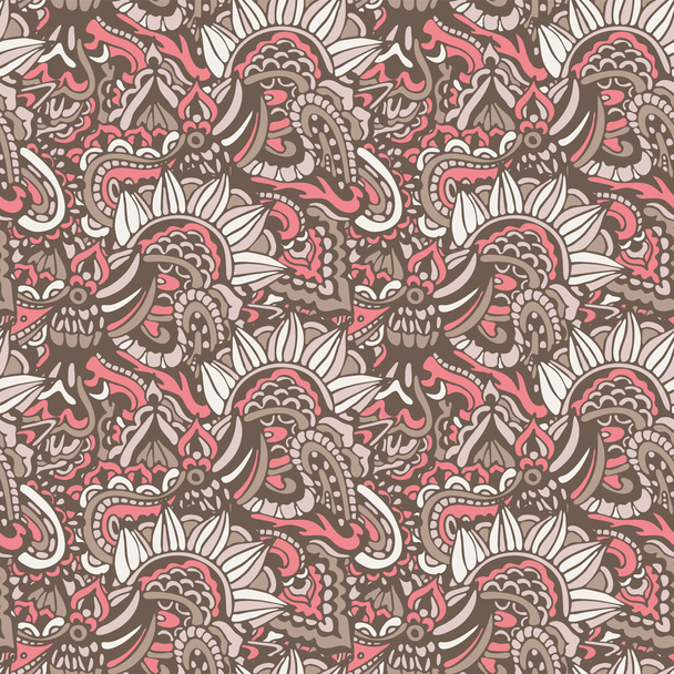 Vintage seamless  doodle texture  vector - Vector, Image