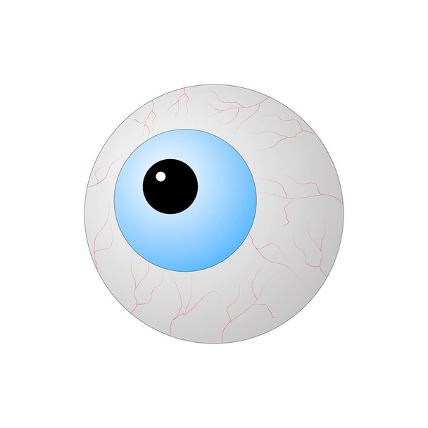 Illustration of a torn eye symbol for halloween - Vector, Image