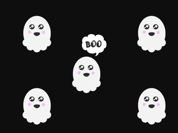 Ghost Halloween cartoon illustratie - Foto, afbeelding