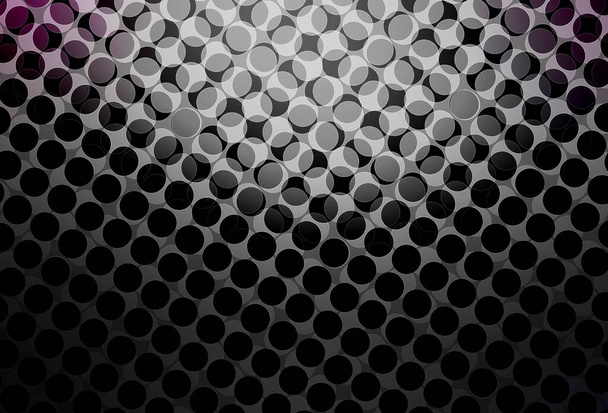 Fondo vectorial gris oscuro con puntos. Burbujas borrosas sobre fondo abstracto con degradado colorido. Patrón para sitios web hermosos. - Vector, Imagen