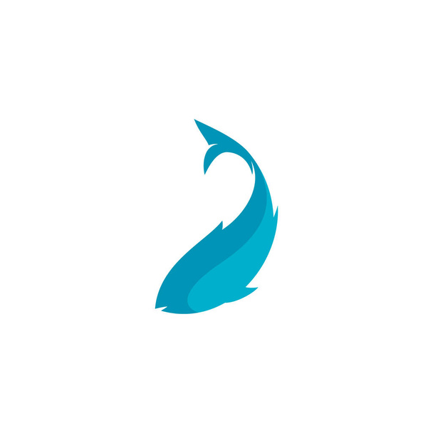 логотип риби, що плаває, повертаючи тіло
 - Вектор, зображення