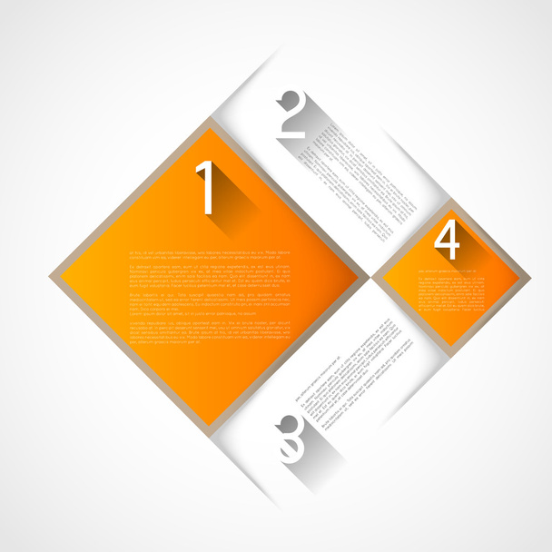 infographic template squares - Vector, Imagen