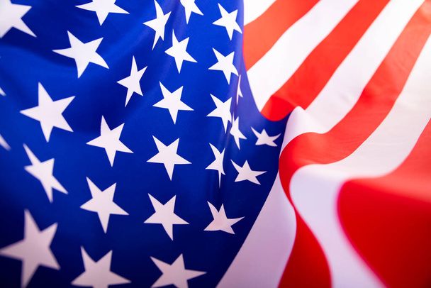 Flag of United States of America waving . - Photo, image