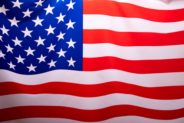 Flag of United States of America waving . - Photo, image