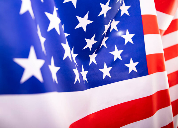 Flag of United States of America waving . - Photo, Image