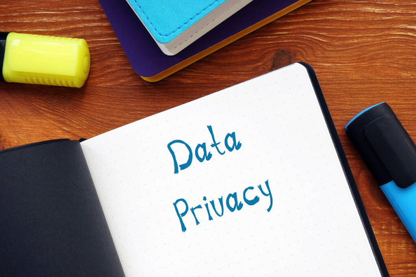 Business concept about Data Privacy with inscription on the sheet - Photo, Image