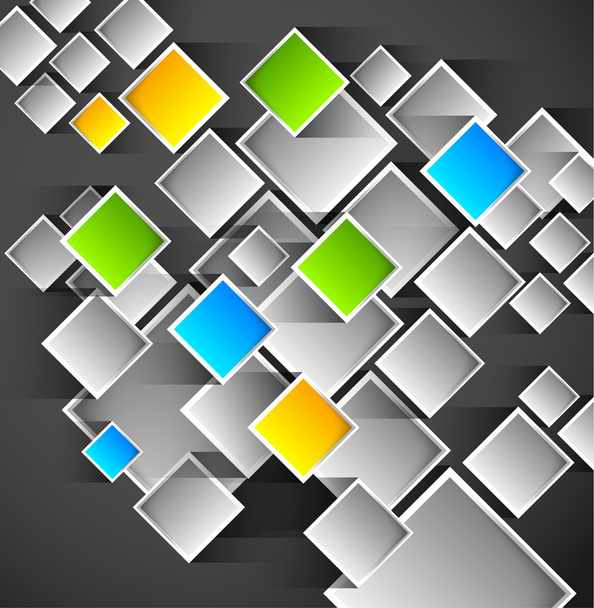 squares template abstract background - Wektor, obraz