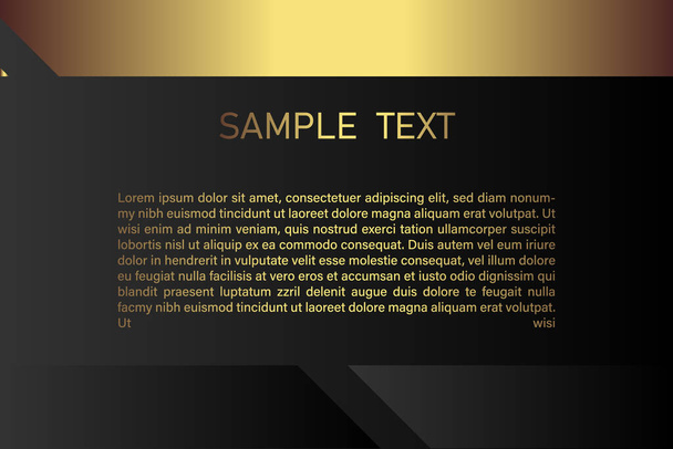 Creative black dark business card Template modern and Clean design vector - Wektor, obraz