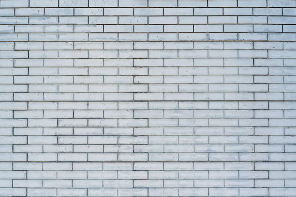 白いレンガの壁。古いケイ酸塩レンガ。工事の背景. - 写真・画像