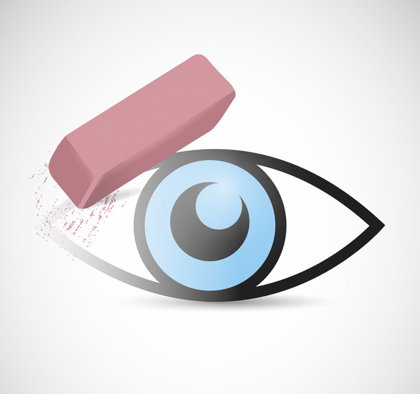 eye being erase illustration design - Fotografie, Obrázek