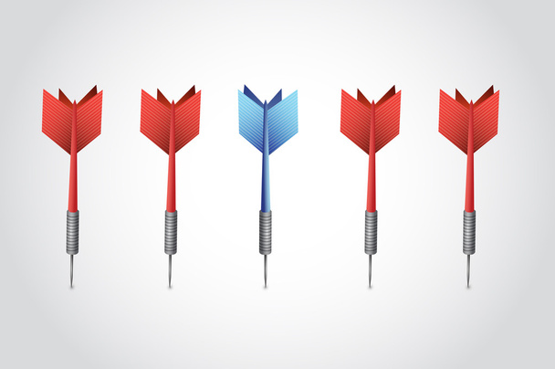 set of darts illustration design - Фото, изображение