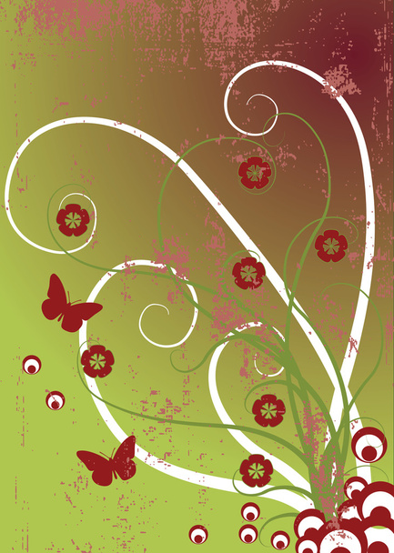 Vector Floral Background - nature design - Vector, Imagen