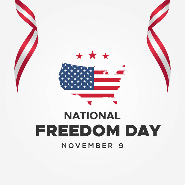 National Freedom Day Vector Design Illustration For Banner and Background - Vektor, obrázek