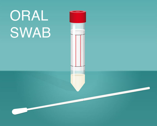 Swab Disposable Virus Sampling Tube, Virus Transport Sampling Specimen Collection Tube, Virus Specimen Collection Tube, Sterile swabs, mouth SWAB, Oral SWAB - Vector, Image