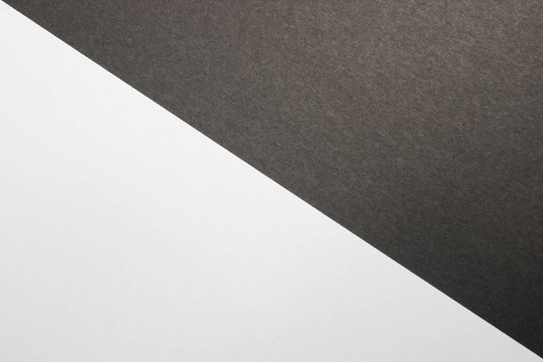 Diagonal black and white paper textures - Photo, Image