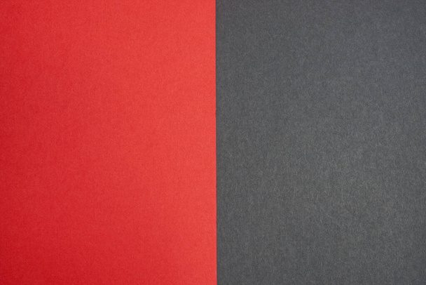 vodorovné hladké červené a černé papírové textury - Fotografie, Obrázek