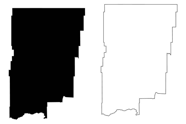Blaine County, Montana (ΗΠΑ, Ηνωμένες Πολιτείες της Αμερικής, ΗΠΑ, ΗΠΑ, ΗΠΑ) χάρτη διανυσματική απεικόνιση, scribble sketch Blaine map - Διάνυσμα, εικόνα
