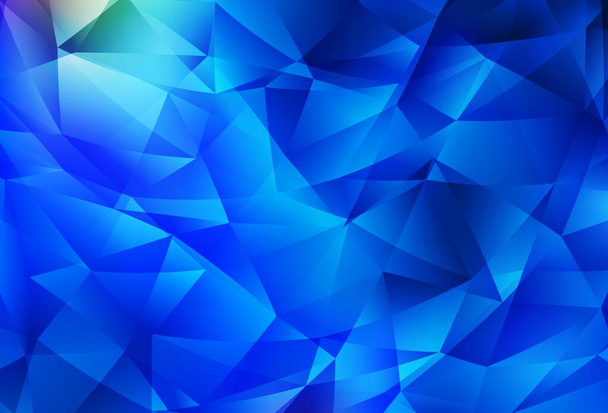 Kevyt sininen vektori monikulmio abstrakti tausta. Moderni abstrakti kuva kolmioista. Täysin uusi muotoilu pakkausselosteeseesi. - Vektori, kuva