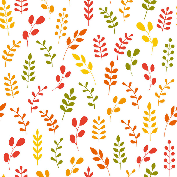 Autumn seamless pattern with leaf. It can be used for wallpapers, cards, wrapping, patterns for clothes and other. - Photo, Image