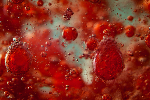 Zdrowe ludzkie czerwone krwinki abstrakcyjne tło koncepcyjne - Zdjęcie, obraz