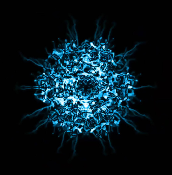 Fondo de representación digital Patrón abstracto Azul - Foto, Imagen