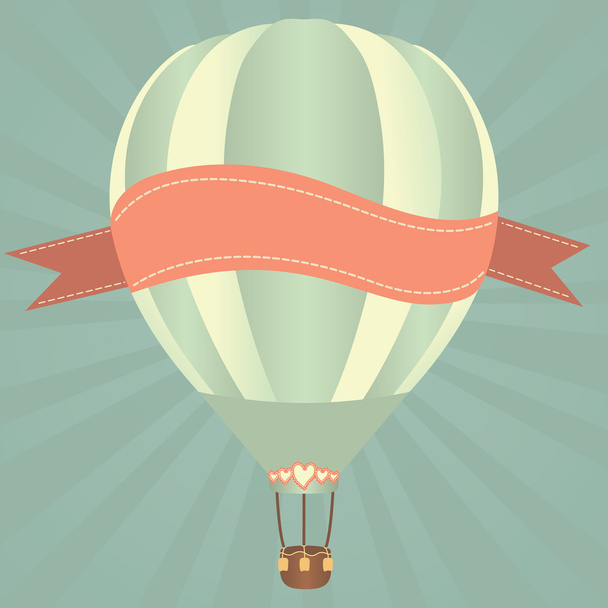Hor luchtballon - Vector, afbeelding