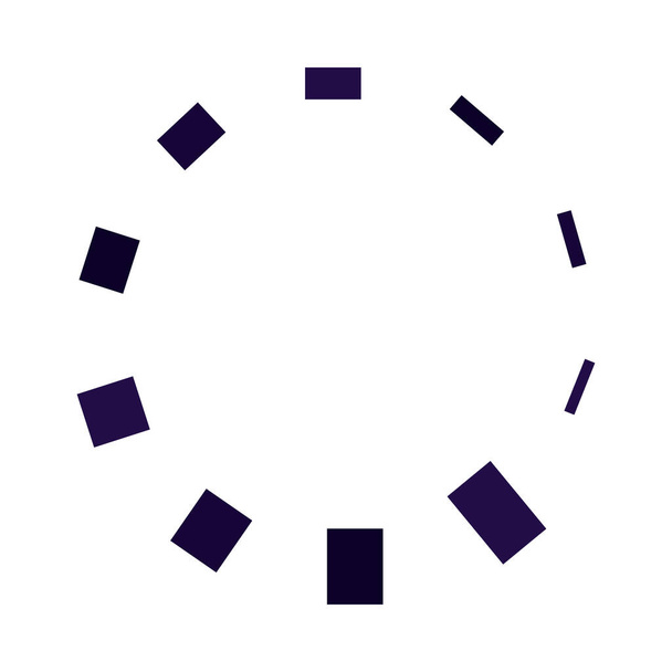 τετράγωνο σχήμα κύκλο απομονωμένο λευκό φόντο - Διάνυσμα, εικόνα
