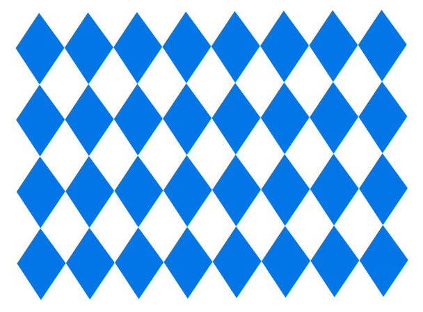 Oktoberfest arka planı geleneksel mavi ve beyaz eşkenar dörtgen festivali sembolü - Fotoğraf, Görsel