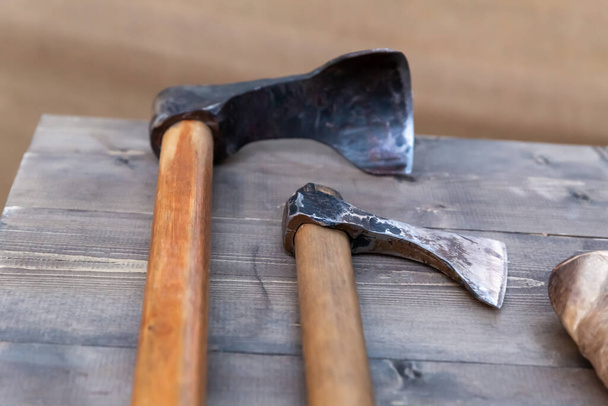 scraper ax for bark removal traditional builder tools - Foto, immagini