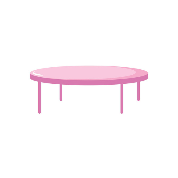 ícone de mesa de café, estilo plano - Vetor, Imagem