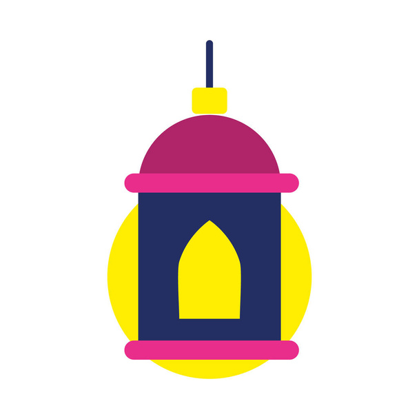 arabic lantern icon, flat style - Vector, Image