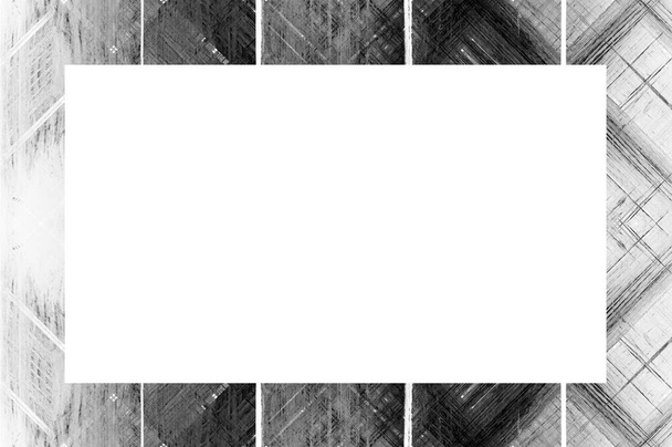 Starý Grunge ošlehaný loupaná omítka nástěnný rám s abstraktní starožitné popraskané textury. Retro Stucco poškrábaný vzor. Prázdné místo pro obrázek, text.  - Fotografie, Obrázek