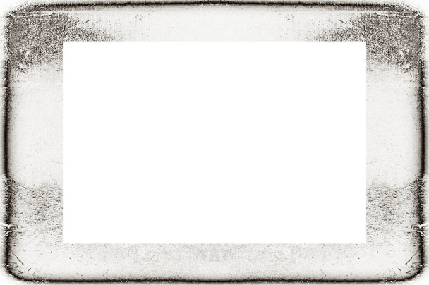 Starý Grunge ošlehaný loupaná omítka nástěnný rám s abstraktní starožitné popraskané textury. Retro Stucco poškrábaný vzor. Prázdné místo pro obrázek, text. Vodorovný nápis - obdélník 3: 2 - Fotografie, Obrázek