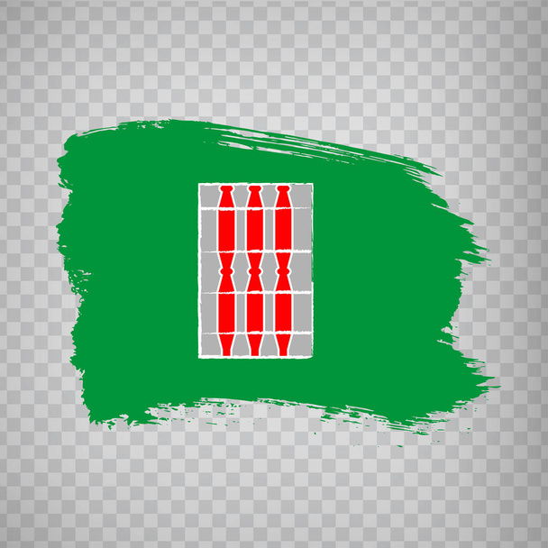 Umbrijská vlajka z tahů štětcem. Italská republika. Vlajka Umbrie na průhledném pozadí pro vaše webové stránky design, app, UI. Skladový vektor. EPS10 - Vektor, obrázek
