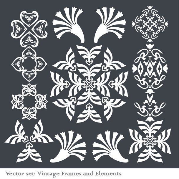 Vintage elements for frame or book cover, card - Vektori, kuva