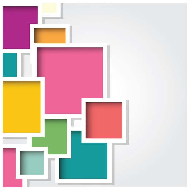 Abstrait 3d fond carré, carreaux colorés, géométrique, illustration vectorielle
 - Vecteur, image