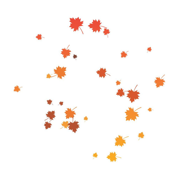 Hoja de otoño plantilla de fondo vector ilustración - Vector, Imagen