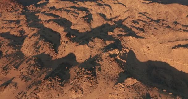 Aerial view on surfase Mars. A futuristic concept of a colonization of Red Planet. - Footage, Video