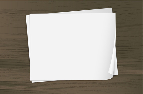 dva prázdné listy bondpapers - Vektor, obrázek