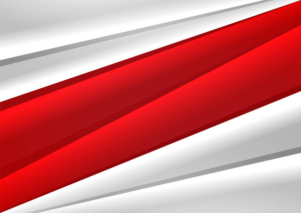 Vörös-fehér-piros háttér, lobogó formájában Fehéroroszország számára. Fehéroroszországi mintadokumentum prezentációkhoz, brosúraborítókhoz vagy bannerekhez - Vektor, kép