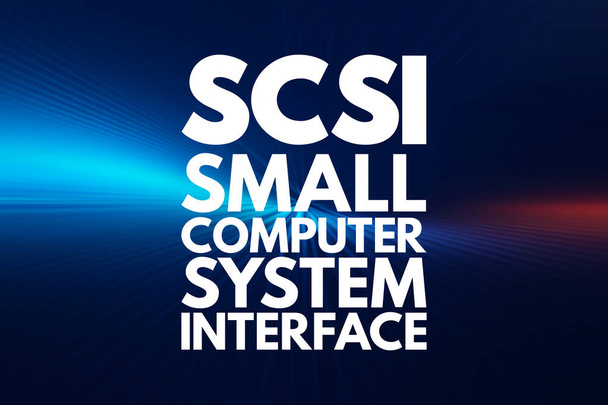 SCSI - малий комп'ютерний інтерфейс системи, концептуальний фон технології
 - Фото, зображення