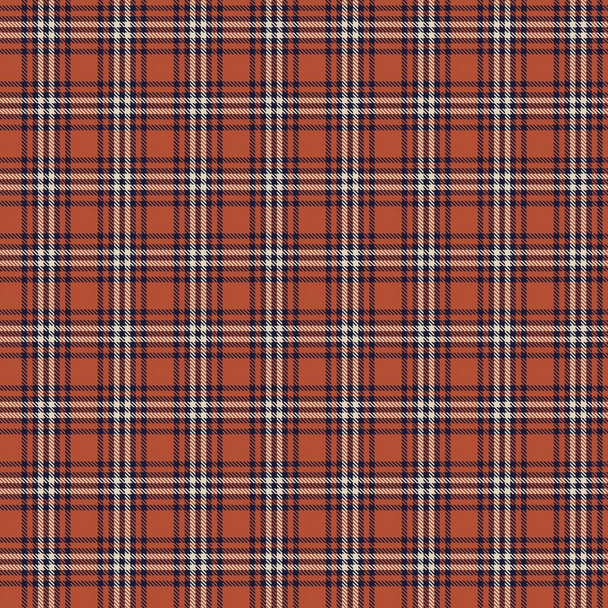 Orange Glen Plaid textured seamless pattern suitable for fashion textiles and graphics - Vector, Image