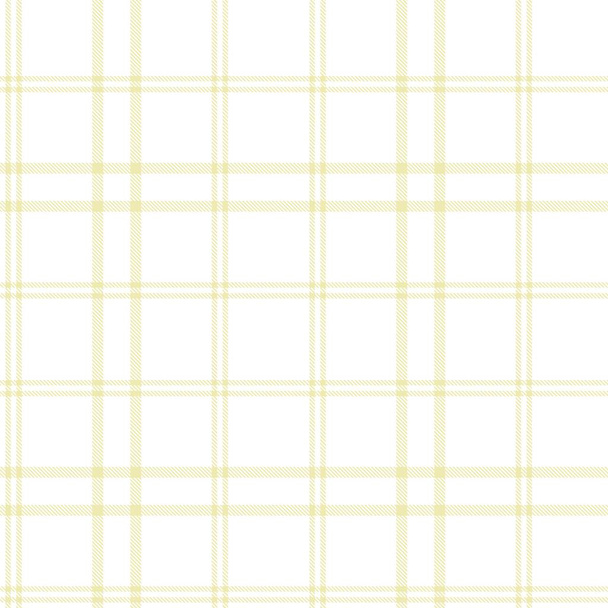 Yellow Glen Plaid textuur naadloos patroon geschikt voor mode textiel en graphics - Vector, afbeelding