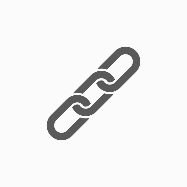 broken chain icon, chain icon, link vector, connect illustration, lock vector - Vector, Image