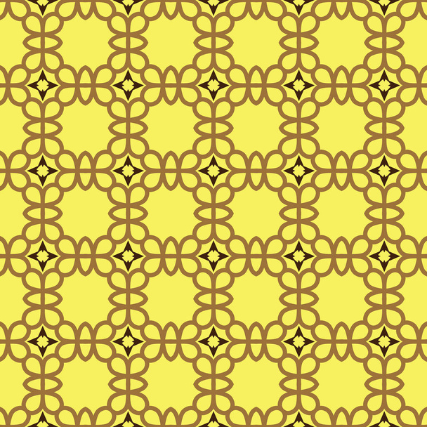 Geometrik şekilli, sarı ve kahverengi renkli vektörsüz arkaplan dokusu. - Vektör, Görsel