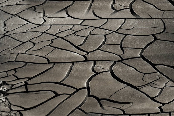 soil drought cracked texture - Foto, afbeelding
